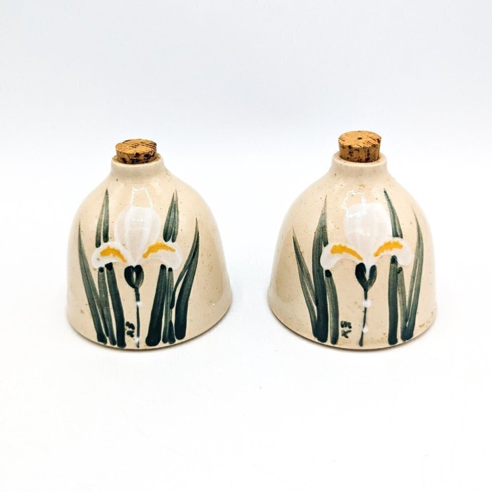 Kovack Pottery Seagrove NC Signed 2001 Spring Festival Salt Pepper Stoneware